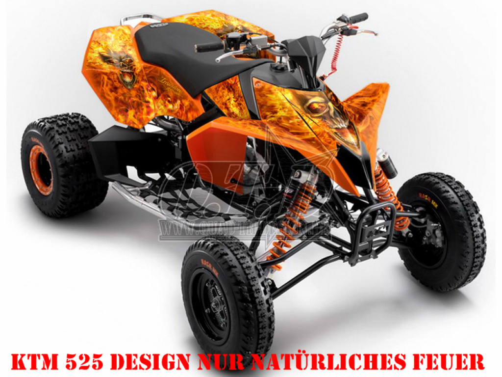 Nitro Orange, Fire Color = Natural for KTM Quad SX/XC 450/505/525